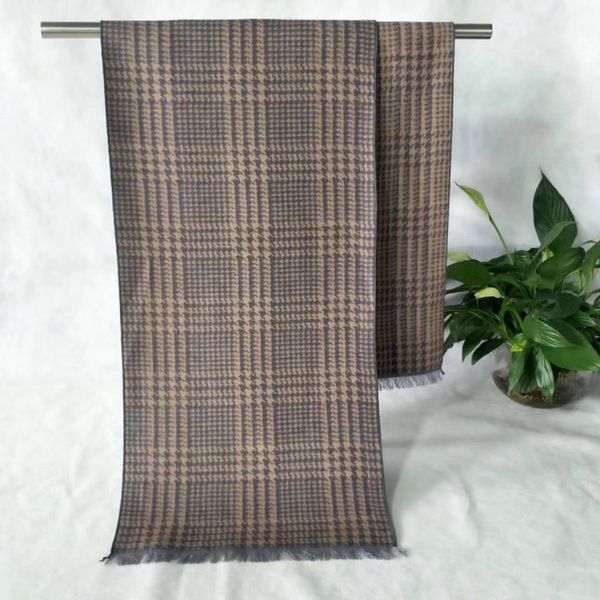 

new vintage silk blend scarf men fashion neckerchiefs 180*32cm 30pcs mixed #4131, Blue;gray