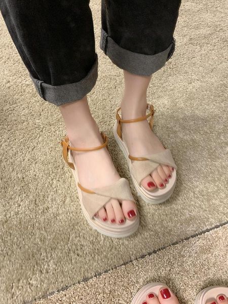 

new summer fashion platform sandals, Black