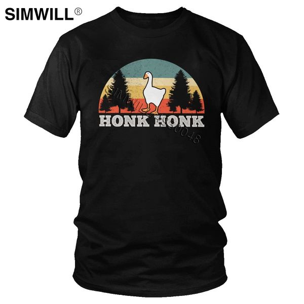 

vintage untitled goose game t shirt classic honk honk t-shirt short sleeves eco cotton summer tees funny merchandise clothing
