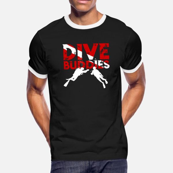 

смешной подарок для dive buddies дайвинга флага тенниски мужчин печать 100% хлопок размера s-3xl тонкого подарок нового стиль летнего стиль