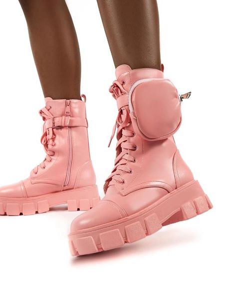 

2020 pu leather boots женщины ботильоны с небольшой кошелек motocycle женская обувь осень узелок зима мотоцикл, Black