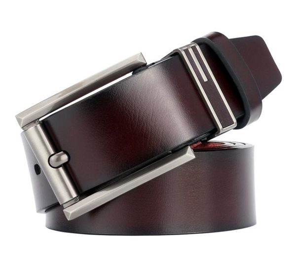 

men's belt leather belt men male new fashion classice luxury pin buckle strap suit for fancy vintage jeans, Black;brown