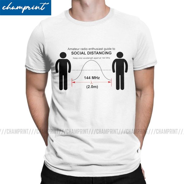 

amateur radio enthusiast clothes social distancing t-shirts men quarantine seniors 2020 t shirts physical funny geeks tee shirt