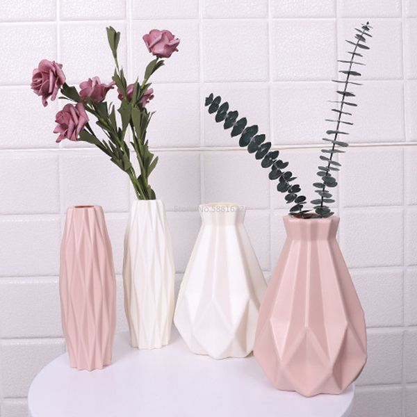 

vases origami imitation ceramic flower vase basket tableplants home decoration bonsai decor arrangement container