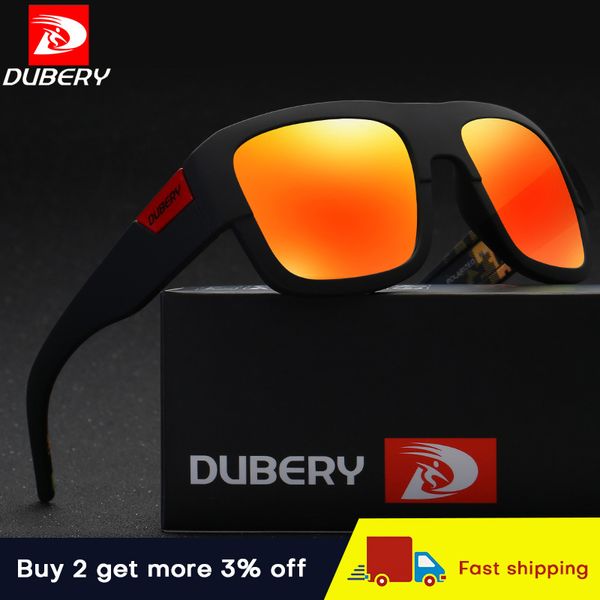 

fashion guy's sun glasses from dubery polarized sunglasses men classic design all-fit mirror sunglass outdoor driving goggles, White;black