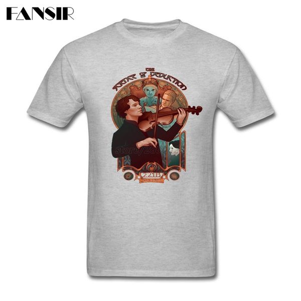 

plus size holmes sherlock baker street 221b multi-color t-shirt man short sleeve cotton custom men t shirts teenage clothes