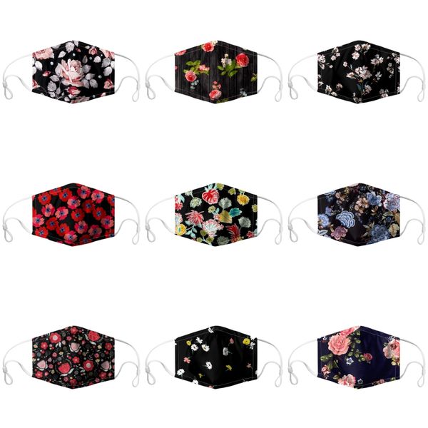 

lue skull face mask cartoon print cubrebocas contaminacion ultraviolet proof washable running riding ike prective home#670, Black