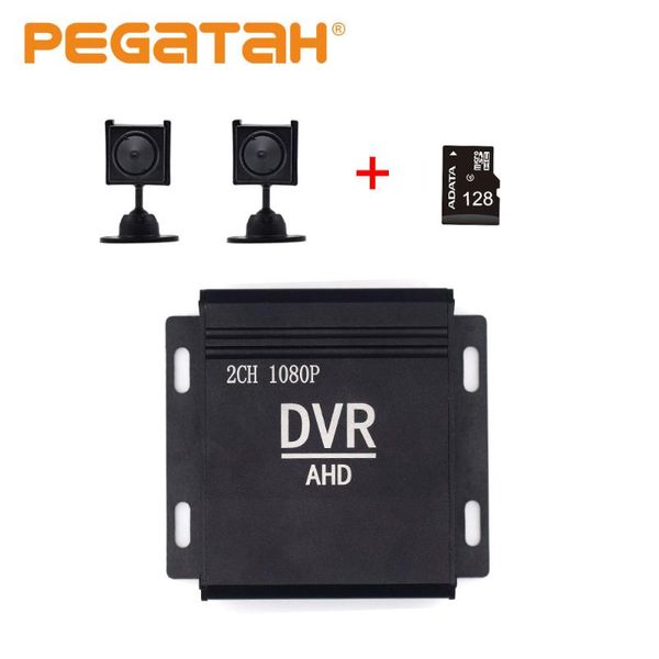 

hd mini dvr recorder 4 inch cctv dvr ahd camera analogue 1080p 2chin1 for cctv kit vga hdmi ahd analogue camera, Black;white