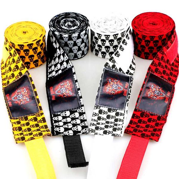 

3m 5m good quality elastic cotton handwrap kickboxing hand wraps muay thai boxing glove hand protectors punch boxing bandage, Black;red