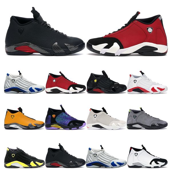 

new mens trainers basketball shoes 14s white hyper royal gym red black toe desert sand mens sports sneakers outdoor fashion comfortable