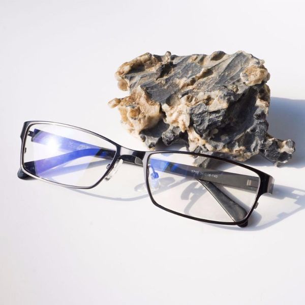 

retro men glasses frame clear lens oculos de grau alloy luxury eye glasses optical frames vintage unique goods, Black