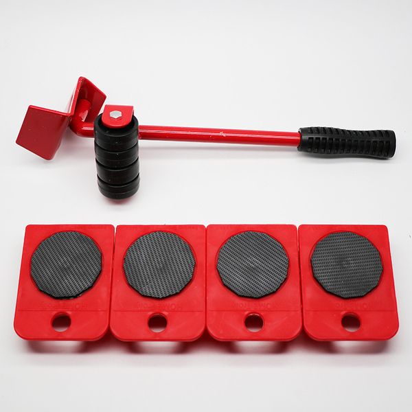 

universal wheel furniture moving system heavy moving tools plastic handling five-piece manual combination hardware set