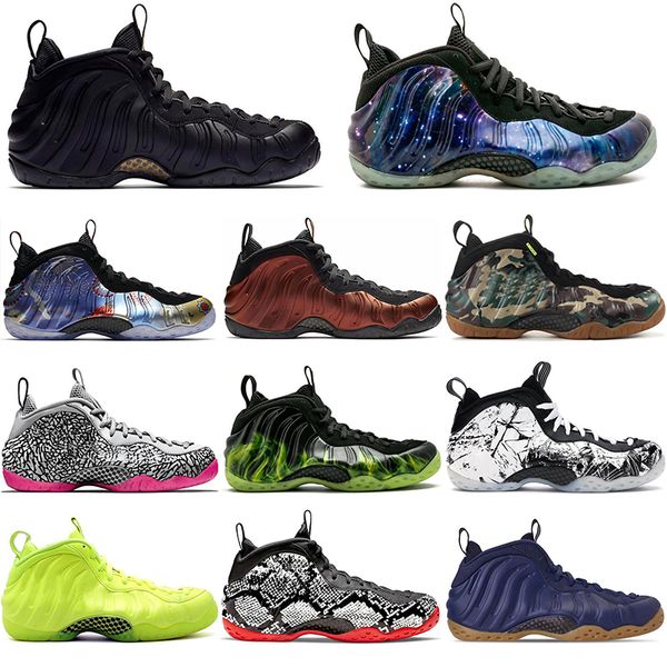 

penny hardaway basketball shoes black metallic snakeskin black gum mens trainers runner athletics outdoor breathable sport sneakers