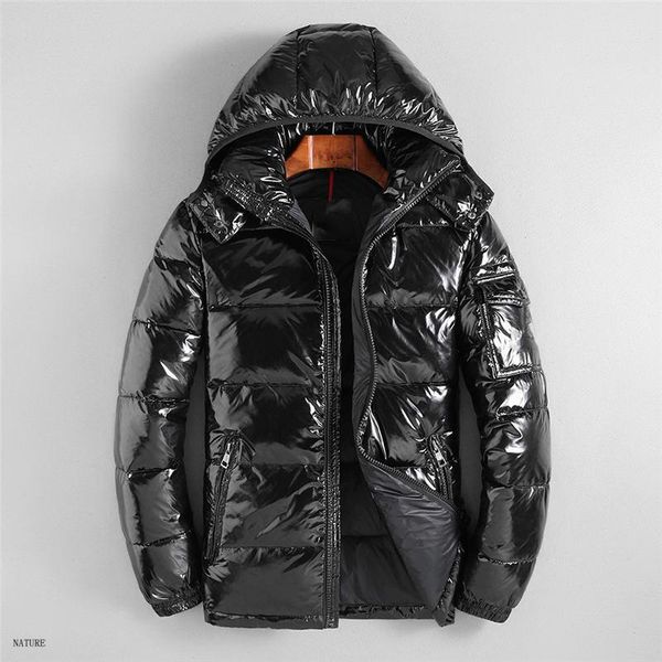 

new men's trend jacket down winter coat trench fashionable coat zipper coat outdoor sports jacket asian size men's m-3xl, Black