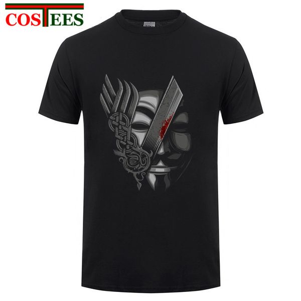 

mens punk gorgeous odin vikings printed t shirt men cotton vikings for revenage t-shirt hipster homme casual brand clothing