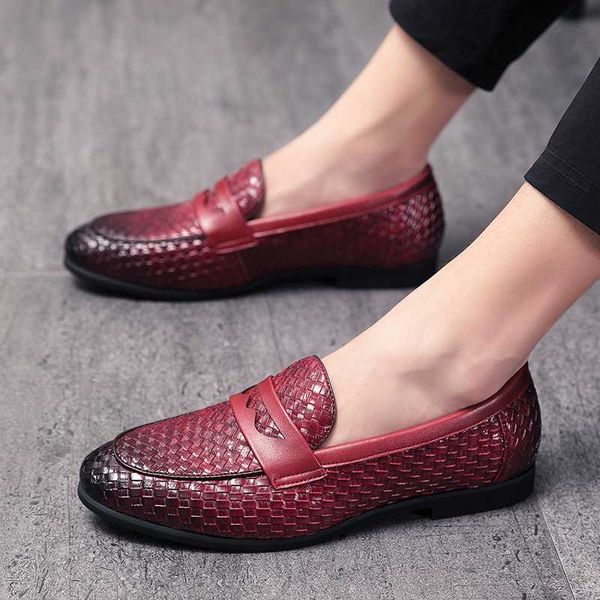 

dress shoes big size 38-48 leather men flats 2020 men casual shoes loafers moccasin driving, Black