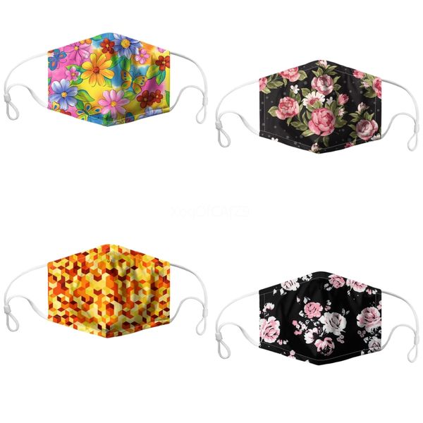 

print mask face masks fabric prectivemask proof washable tapabocas dsmvv bdehome#204, Black