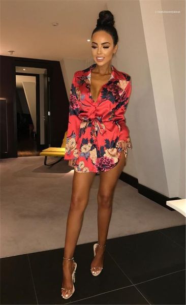 

long sleeveclothing above knee fashion casual apparel womens summer flower print blet dresses v neck, Black;gray