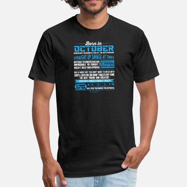 

libra born in october funny sayings birthday gift t shirt men custom cotton o-neck novelty cute fashion spring letters shirt