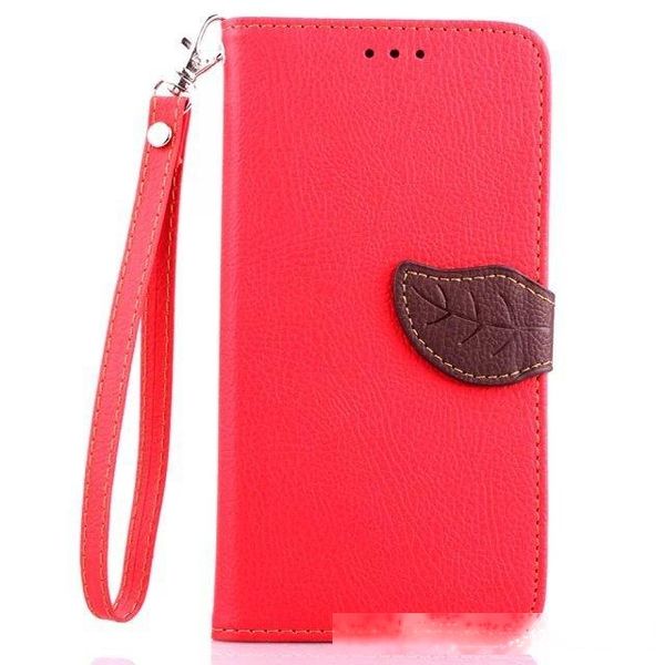 

300pcs leaf wallet flip pu leather case stand tpu cover with card slots for samsung galaxy note 2 3 4 5 a3 a5 a7 a8 e5 e7 no package