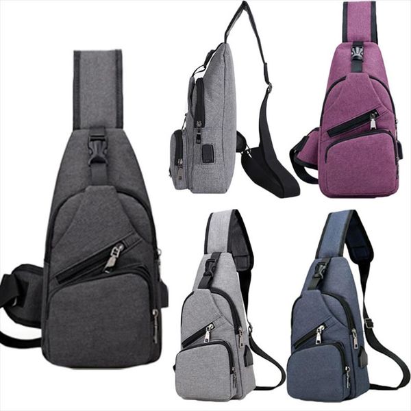

noenname против кражи mens usb с зарядным устройством порт открытый спорт chest сумка crossbody плеча мешок мужчины женщины рюкзак посланник