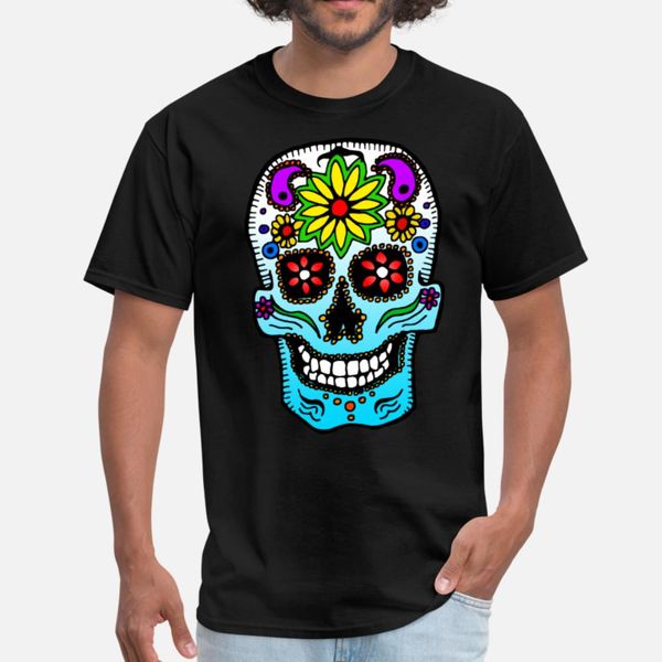 

calavera de azÃºcar t shirt men printing cotton round neck slim sunlight humor summer cool shirt