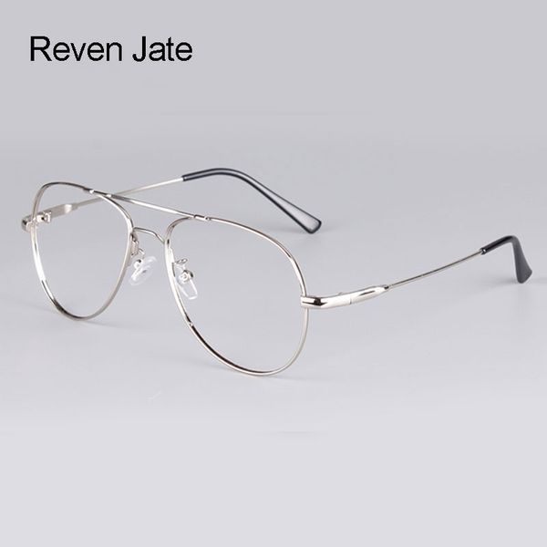 

reven jate full rim super flexible memery metal alloy titanium optical eyeglasses frame for men and women with 5 optional colors, Silver