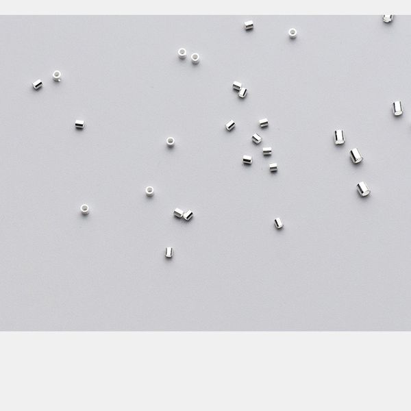 

20pcs1.5mm 2mm 2.5mm 925 sterling silver crimp & end beads silver crimps silver end beads for jewelry making jewelry findings