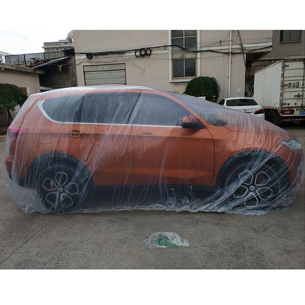 

car disposable car cover cover pe transparent plastic dustproof waterproof winter snow and frozen general clothing