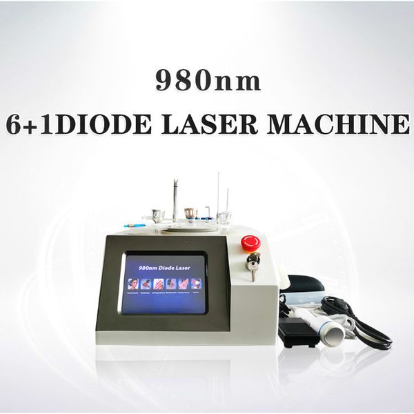 

ice hammer 980nm diode laser veins vascular removal machine 6 in 1 980nm laser nails fungus removal skin rejuvenation 30w high energy, Black