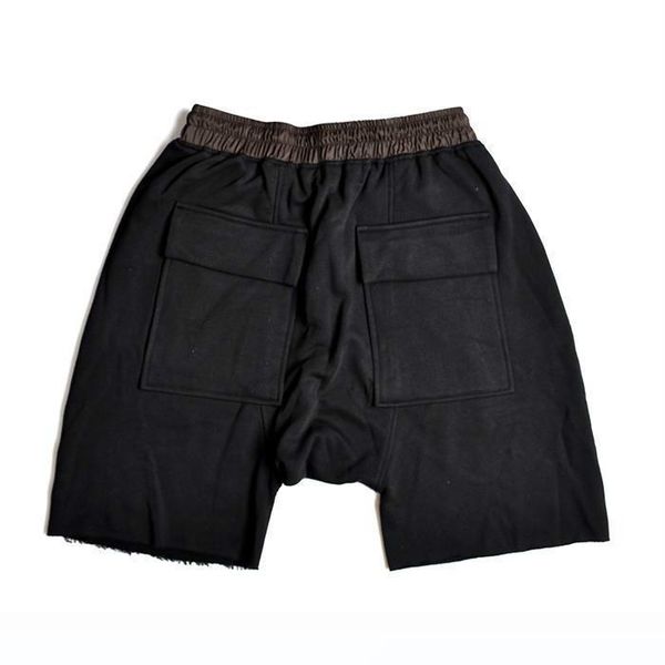 

2020 new kanye west haren pants for male crotch pants of high street shorts fear of god hip hop wears fashion pants sale, Black;white