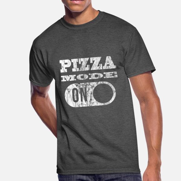 

pizza mode on t shirt men designer cotton round neck standard fit building summer style trend shirt
