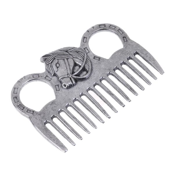 

stainless steel pony horse grooming comb equestrian tools