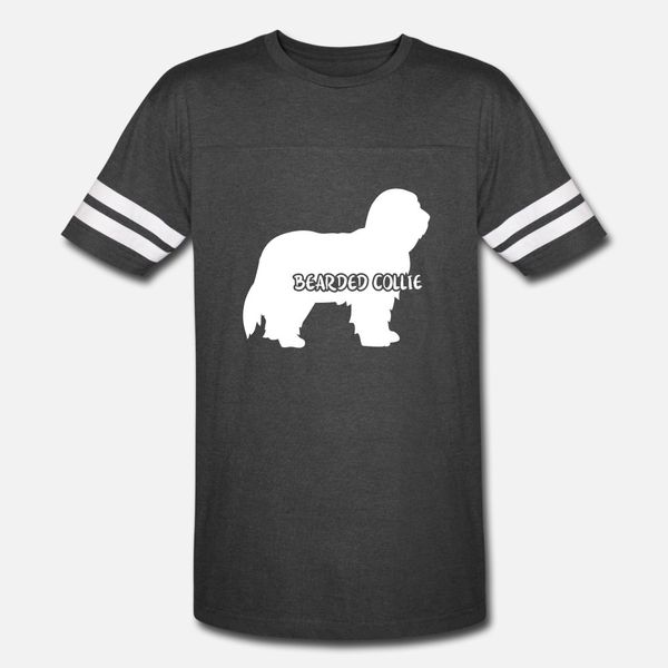 

bearded collie t shirt men personalized short sleeve round collar formal fitness new fashion summer formal shirt