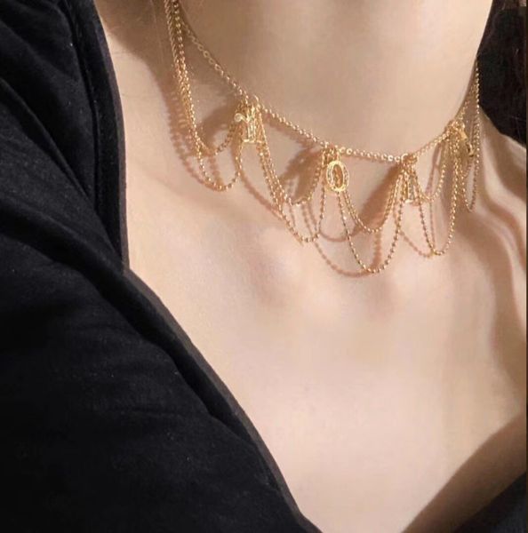 

luxurious quality letters necklace designer jewelry for women wedding jewelry gift with box ps4451, Black