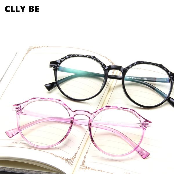 

women fashion round eyeglasses frame men optical glasse frame vintage computer clear lens glasses transparent lens myopia, Black