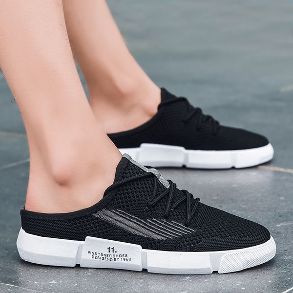 

summer mesh flats casual shoes men fashion 2020 new lightweight breathable man black sneakers zapatillas para hombre chaussures