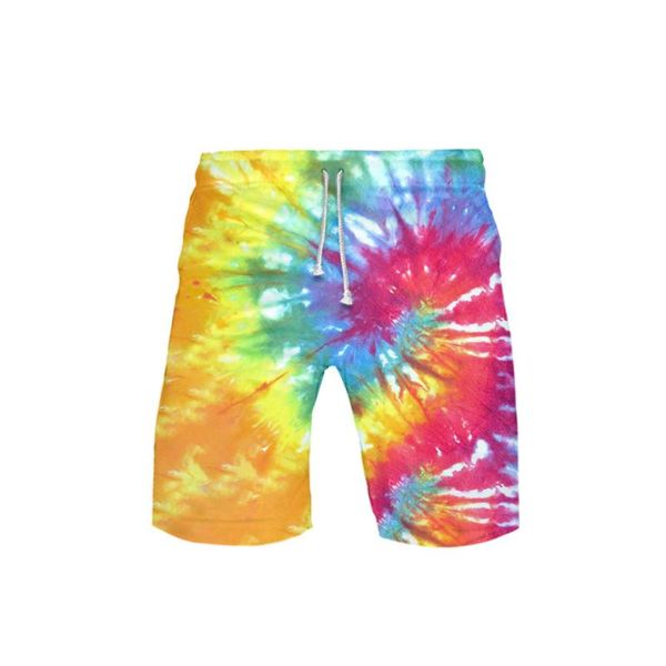 

3d tie dye flashbacks board shorts trunks colorful quick dry beach swiming shorts hip hop short pants beach clothes, White;black