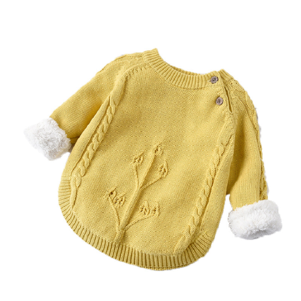 

for boys and girls autumn winter children's clothing plus velvet thickening baby pullover sweater 1-6yrs kg-317, Blue
