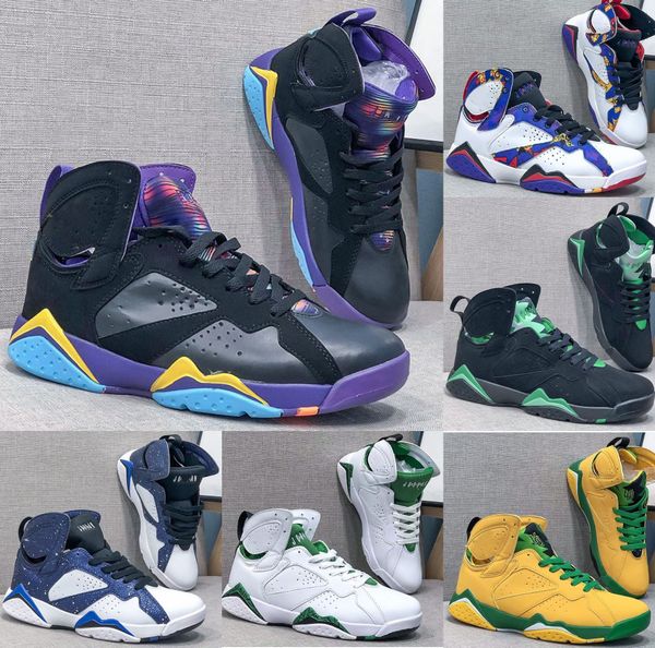 

latest color scheme 36-47 highest quality jumpman 7 designer sneakers men chaussures sports running basketball shoes platform retro pantone, Black
