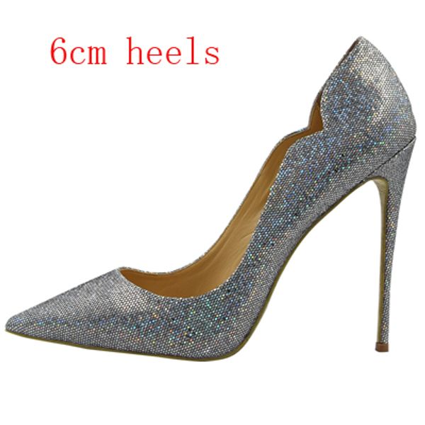 

knockout2020 elegant size 34-45 sequined style cloth wave women high heels dress shoes, Black