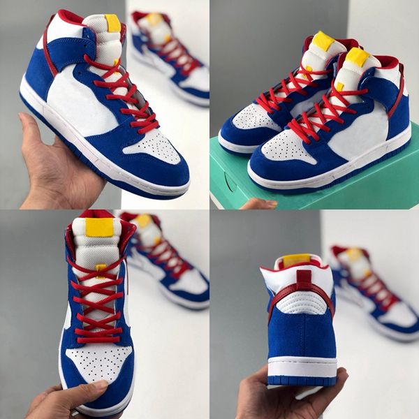 

2020 new doraemon x sb high blue white dunk running shoes women mens design sport trainers sneakers zapatos baskets des chaussures