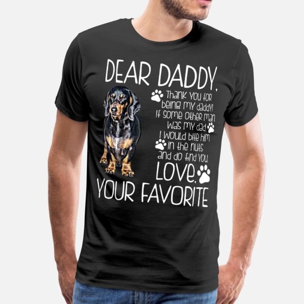 

love your favorite dachshund dog t shirt men create 100% cotton s-3xl formal loose new style spring autumn unique shirt