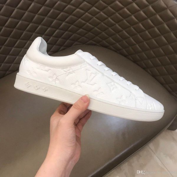 

2020 new men's casual shoes, sneakers, fashion printed platform shoes black whiteaa, Red;white