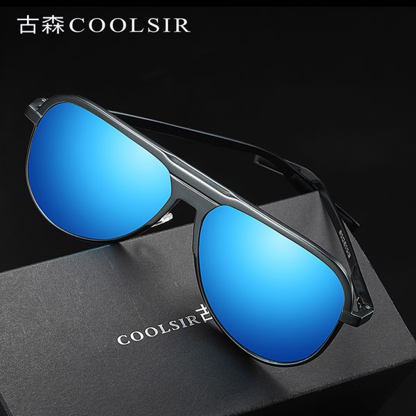 

outdoor men's 2019 polarized new sunglasses driving sunglasses ch01, Blue