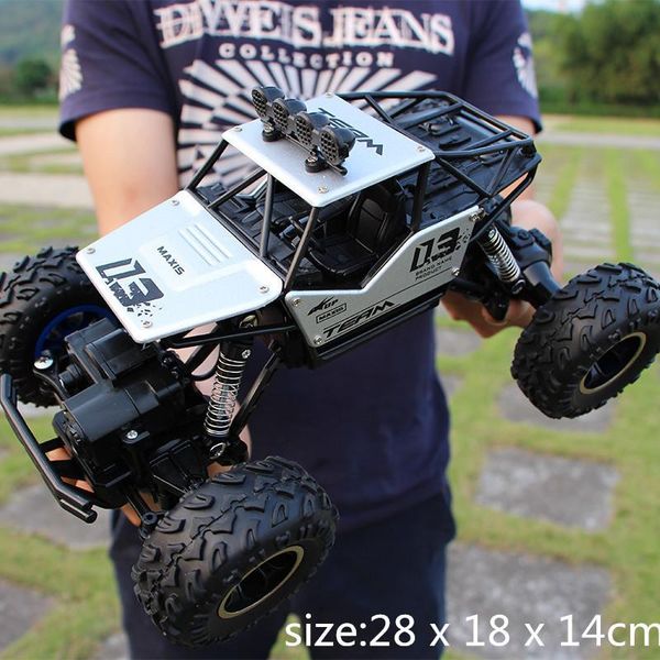 

motors 4x4 control driving model car toy bigfoot off-road y200413 1/16 remote 28cm double 4wd rc drive vehicle rimmer qhidf