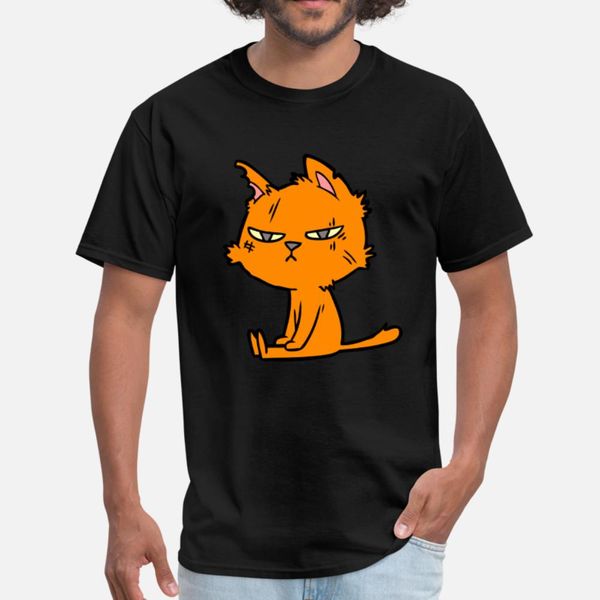 

cat t shirt men customized tee shirt s-3xl male fitness fashion spring trend shirt, White;black