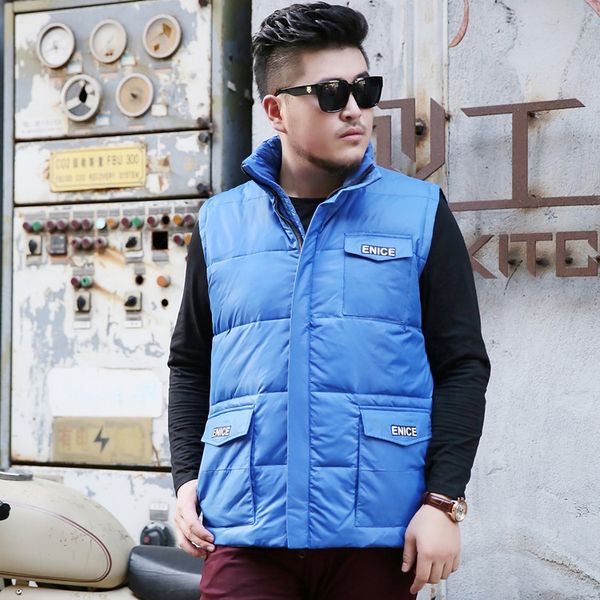 

new arrival down vest jacket obese fashion warm winter male super large plus size xl- 9xl10xl11xl12xl13xl 182, Black;white