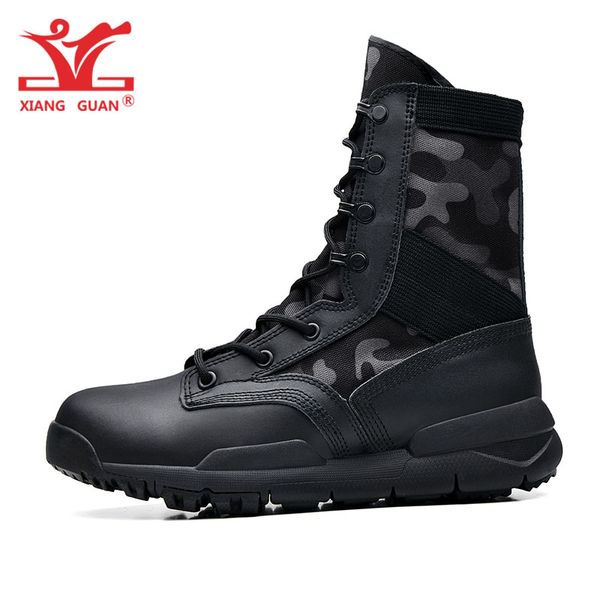 

xiang guan hiking shoes men black army camouflage climbing mountain tactical boots man outdoor sports desert trekking