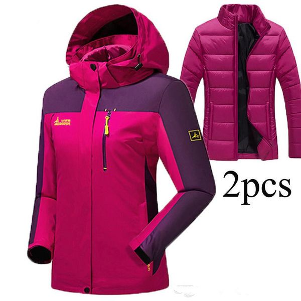 

2020 men winter warm inside fleece softshell hiking jackets outdoor thermal brand clothing waterproof camping male skiing coats, Blue;black